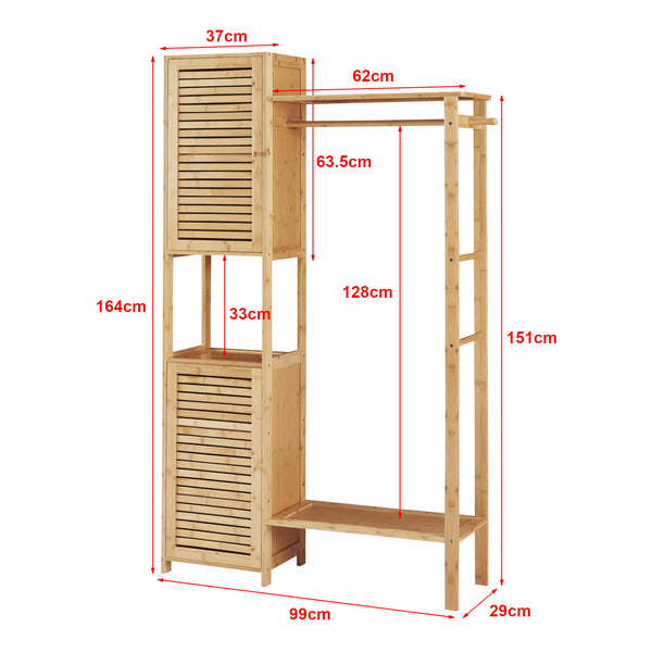 Perchero Oldsum de bambú [en.casa]