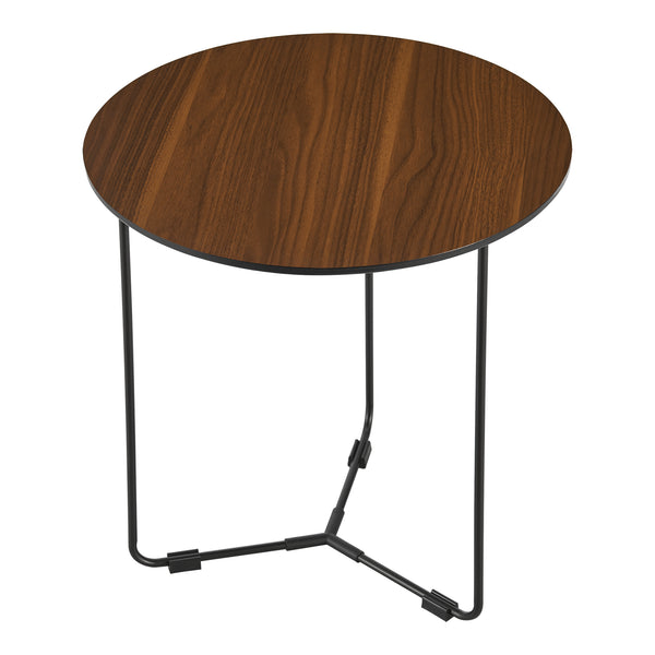 Mesa auxiliar Altura 42xØ39,5 cm Nogal [en.casa]