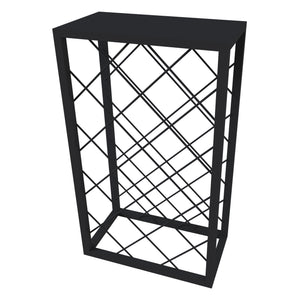 Estante para vino Amasia de metal 74x45x22 cm negro [en.casa]