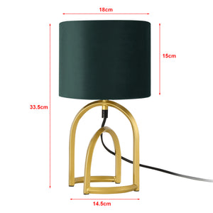 Lámpara de mesa Smethwick Verde oscuro [lux.pro]