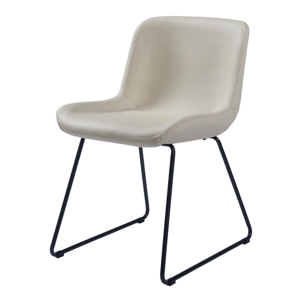 Silla de comedor Kannus juego de 2 beige [en.casa]