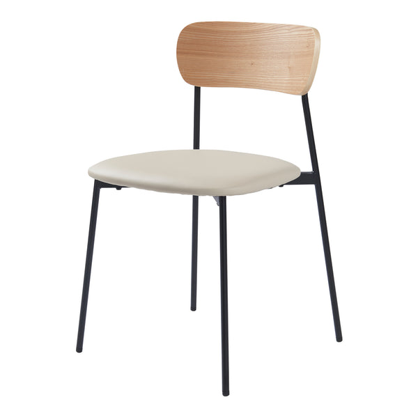 Silla de comedor Jyväskylä juego de 2 78x45x48 cm beige [en.casa]