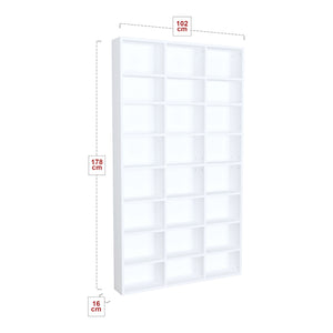 Estantería Askvoll 178x102x16cm Blanco [en.casa]