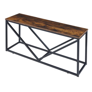 Estante para leña Vaasa con asiento 100x30x50cm [en.casa]