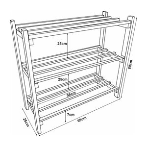 Estantería para zapatos Keuruu 60x60x25 cm [en.casa]