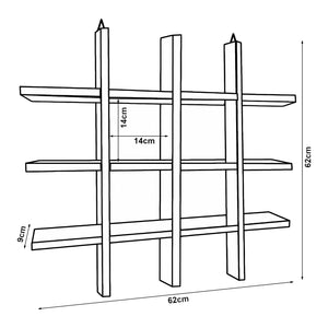 Estantería de pared Orimattila [en.casa]