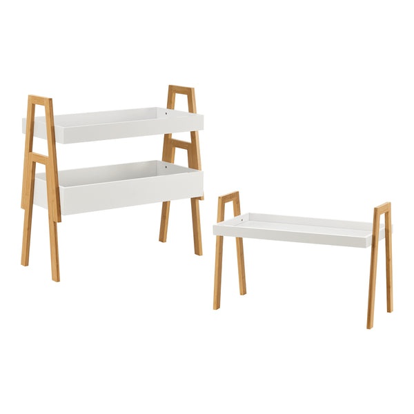 Estantería Hitra de 3 piezas. Bambú [en.casa]