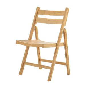 Silla plegable Gran de bambú en set de 2 [en.casa]