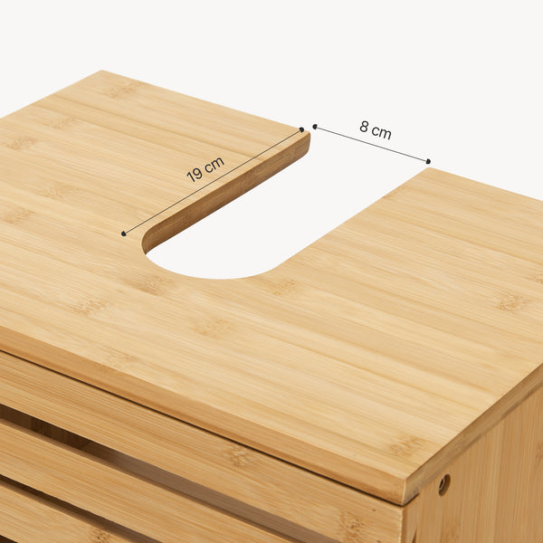 Mueble bajo lavabo Iveland 60x40x30cm Bambú [en.casa]