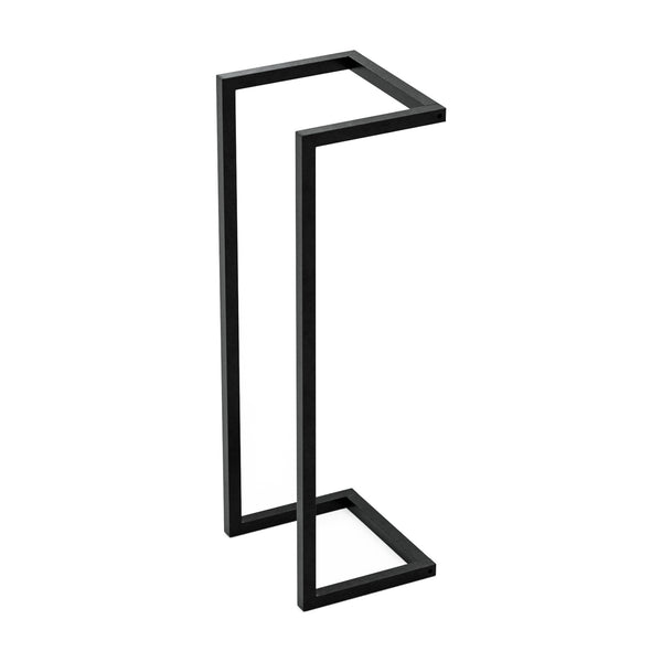 Soporte para toallas Loppa 70x25x20 cm Negro [en.casa]