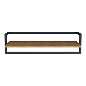 Perchero de pared Evje 80x30x20cm color madera/negro [en.casa]