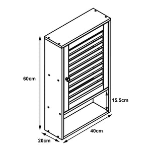 Armario de baño Gjesdal 60x40x20 cm Bambú [en.casa]