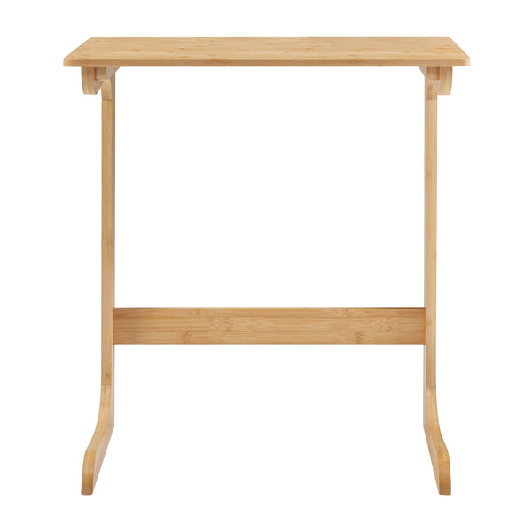 Mesa para portátil Hægebostad 65x60x40 cm Bambú [en.casa]