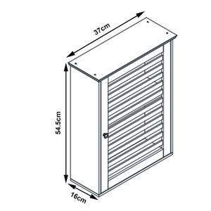 Armario de baño Järfälla 55x37x16 cm Bambú [en.casa]
