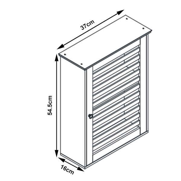 Armario de baño Järfälla 55x37x16 cm Bambú [en.casa]
