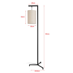 Lámpara de pie Skaun 161 cm Beige [lux.pro]
