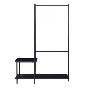 Perchero Bø 150x100x34cm Negro [en.casa]