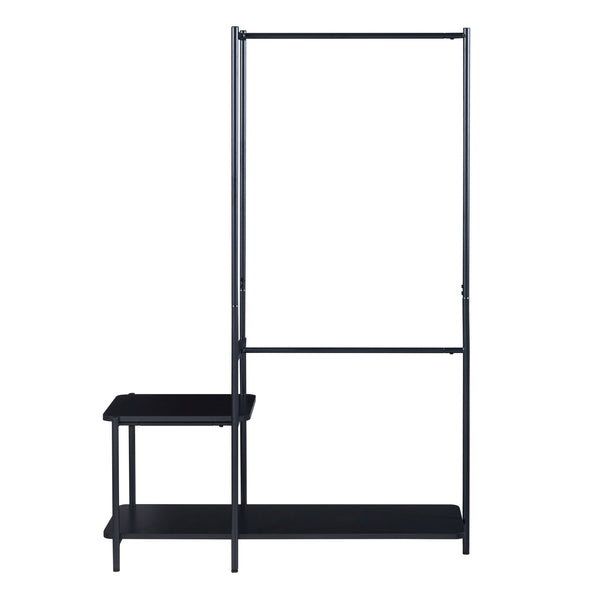 Perchero Bø 150x100x34cm Negro [en.casa]
