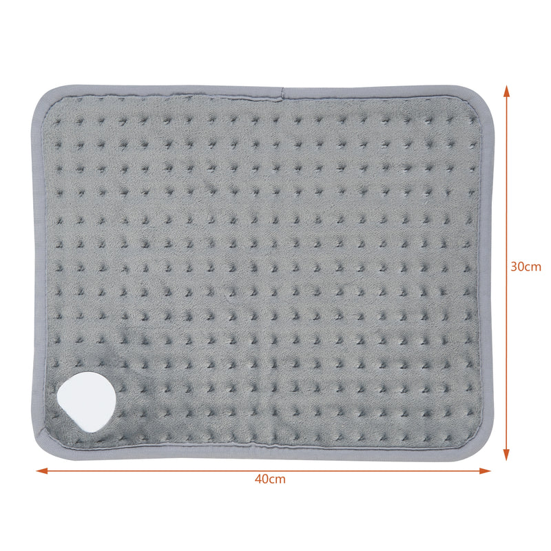 Esquema acotado Almohadilla térmica eléctrica Bella 80W 40x30cm Gris [en.casa]