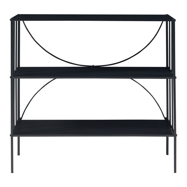 Mesa consola Baarn 65,5x70x32 cm Negro [en.casa]