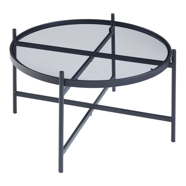 Mesa de centro Lier con tablero de vidrio [en.casa]