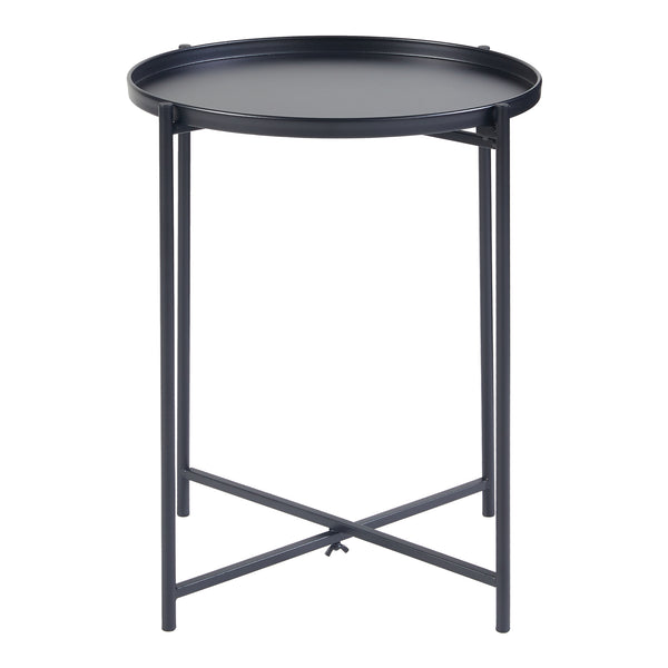 Mesa auxiliar Sälen metal negro [en.casa]