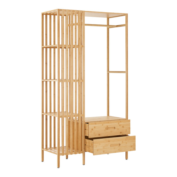 Perchero Varanger 185x100x45 cm Bambú [en.casa]