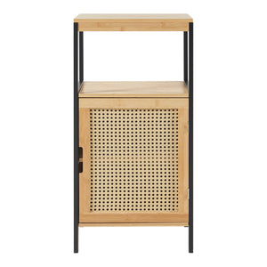 Armario de baño Tervola 80x40x35cm Bambú Negro [en.casa]