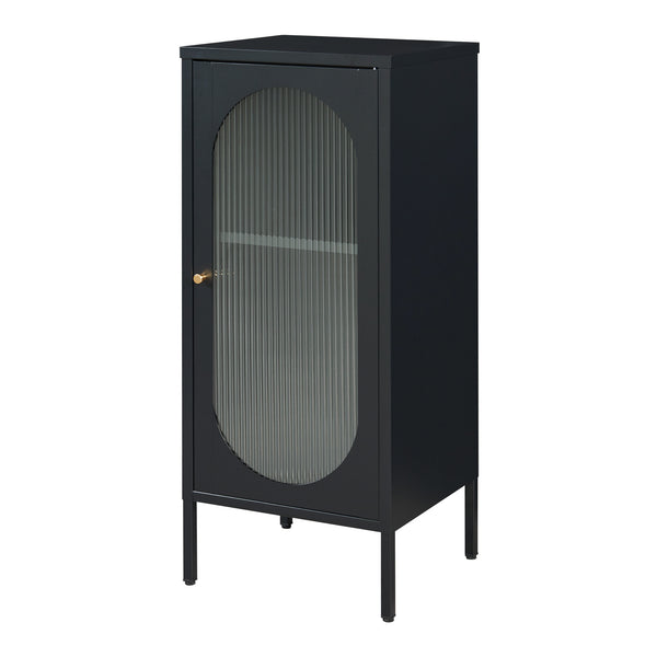 Armario auxiliar Karlskrona 102x43x40 cm Negro, mate [en.casa]