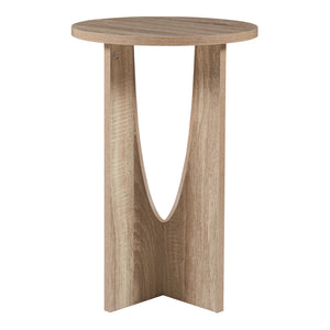 Mesa auxiliar Rindal 38x56,5 cm aspecto roble [en.casa]