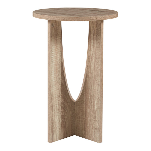 Mesa auxiliar Rindal 38x56,5 cm aspecto roble [en.casa]