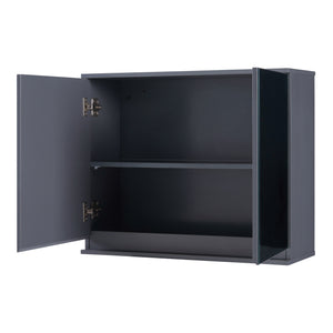 Armario con espejo Overath 60x20x50 cm Gris [en.casa]