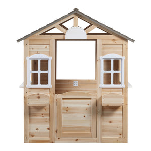 Casa de juegos Acciano 131x113x97 cm madera de abeto [casa.pro]