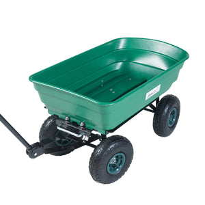 Carrito Corfinio 111x51 cm máx. 250kg Verde/Negro [pro.tec]