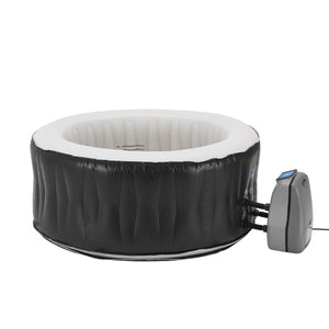 Bañera de hidromasaje inflable Carbone 165x70 cm [pro.tec]