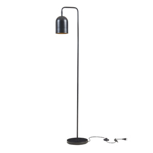 Lámpara de pie Barnard Metal 159 cm Negro [lux.pro]