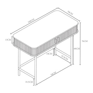 Konsolentisch Tvedestrand [en.casa]