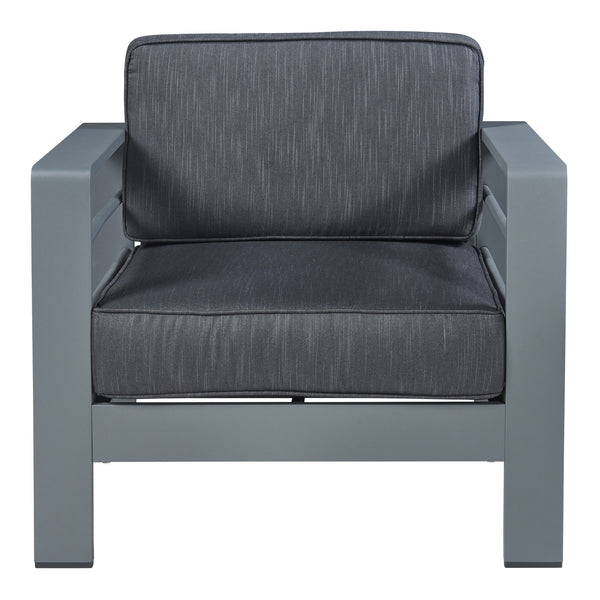Sillón de exterior Avise aluminio gris oscuro [casa.pro]