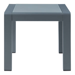 Mesa auxiliar de exterior Avise aluminio vidrio antracita [casa.pro]