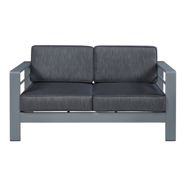 Conjunto de muebles de jardín Avise de 3 piezas. Aluminio [casa.pro]