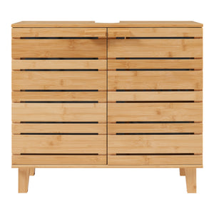 Mueble bajo lavabo Epind 60x66x30 cm Bambú natural [en.casa]