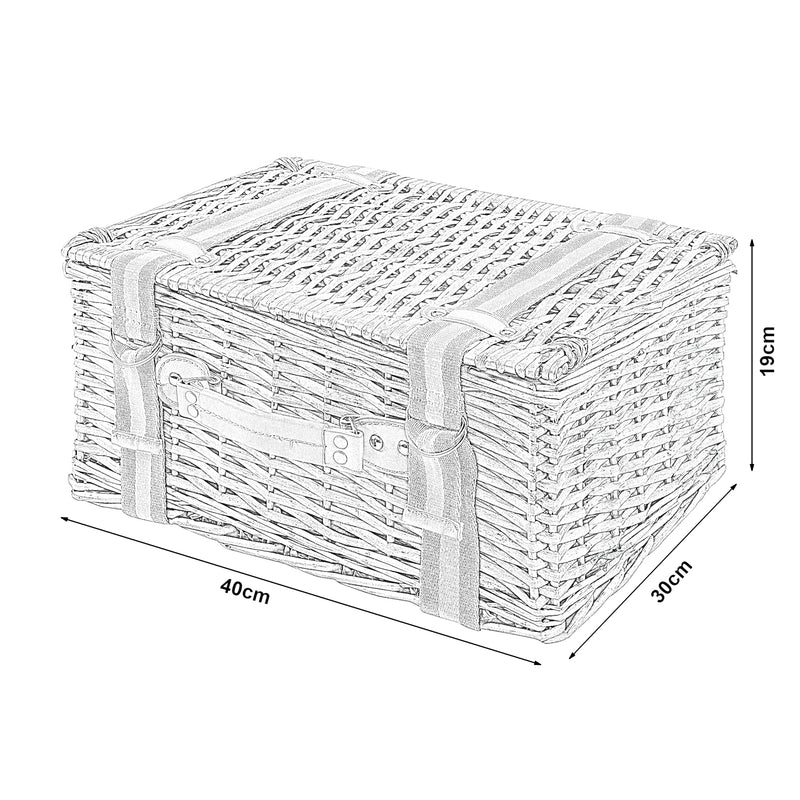 Esquema acotado Cesta de picnic Bisceglie para 2 personas juego completo [casa.pro]