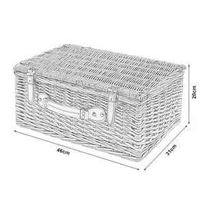 Cesta de picnic Brindisi para 4 personas juego completo [casa.pro]