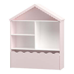 Estantería para niños Vestnes 114x91x30 cm Cotton Candy/Blanco [en.casa]