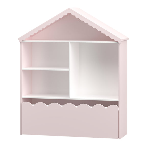 Estantería para niños Vestnes 114x91x30 cm Cotton Candy/Blanco [en.casa]