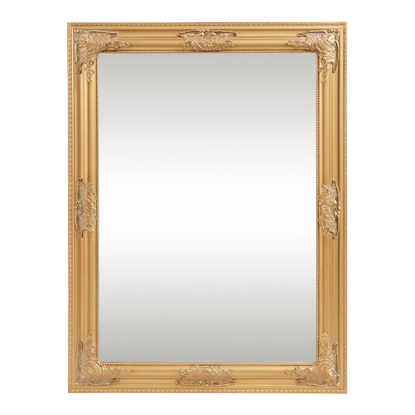 Espejo de pared Punkalaidun estilo barroco 80x60 cm color dorado [en.casa]