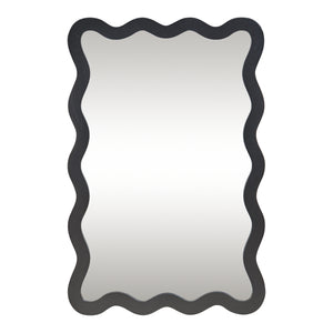 Espejo de pared Koster 90x60 cm Negro [en.casa]