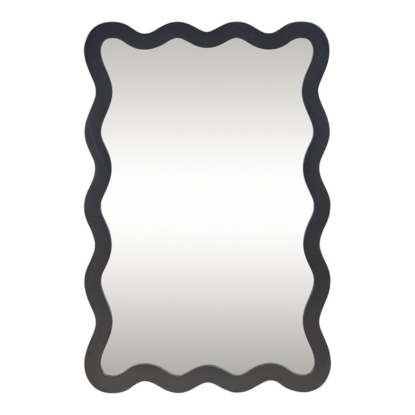 Espejo de pared Koster 90x60 cm Negro [en.casa]