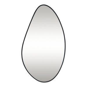 Espejo de pared Orland 82x46 cm Negro [en.casa]