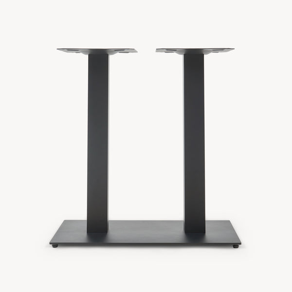 Estructura de mesa Vadejord acero 70x40x73 cm negro [en.casa]